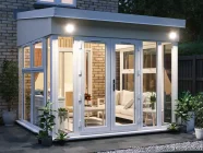 Addroom Vision Fully Glazed 3m x 3m Conservatory Alternative White