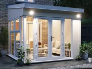 3m x 3m Conservatory Alternative Addroom Vision Right White