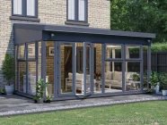 Addroom Vision Fully Glazed 5m x 3m Conservatory Alternative Grey