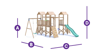 challengefort climbing frame with slide