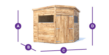 Spec Image 2424 Corner Shed