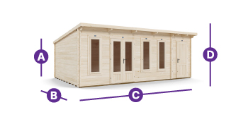 evilamy log cabin measurement outlines