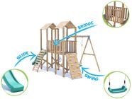 Features-MegaFort-CF1201 Climbing Frame