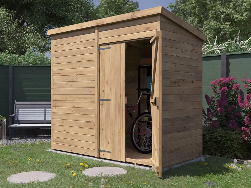 garden shed 2.4m x 1.2m overlord pent