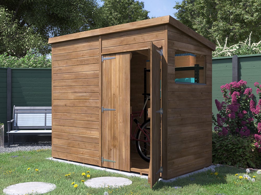 Garden pent sheds