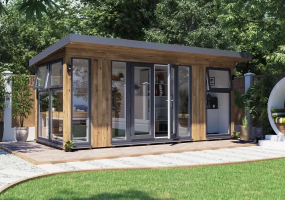 Dominator Pressure Treated Garden Office – Glazed