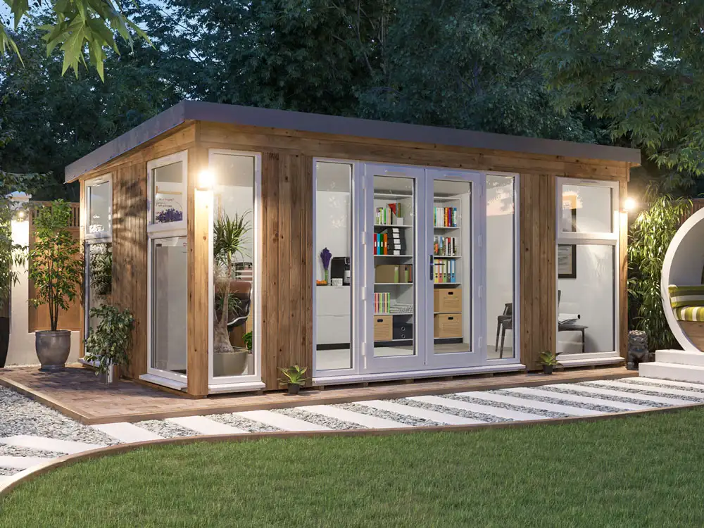 Dominator Pressure Treated Garden Office – Glazed | BuyGardenPods product image 4