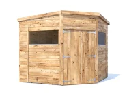 overlord modular corner shed 2.4 x 2.4