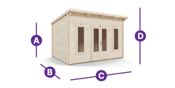 highrise log cabin 4 x 3