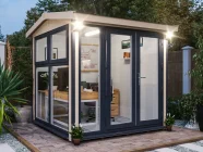 Composite-Dominator-2525 Glazed Garden Office