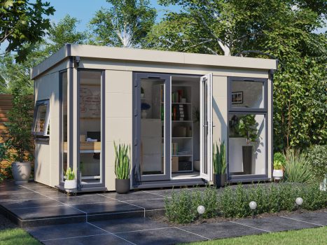 Dominator Composite Pent Garden Office - Dwarf