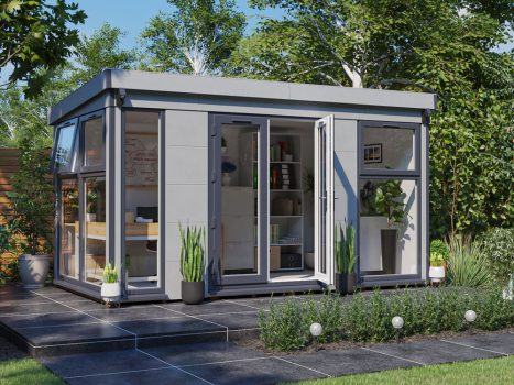 Dominator Composite Pent Garden Office - Glazed