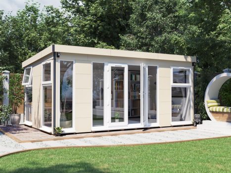 Dominator Composite Pent Garden Office - Glazed