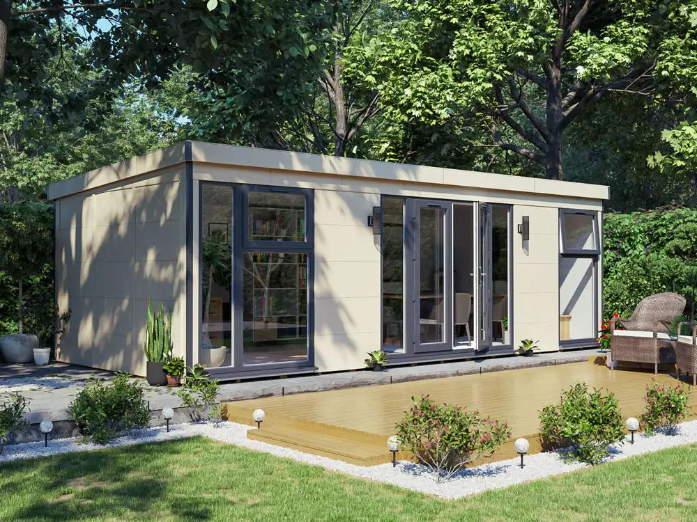 Dominator Composite Pent Garden Office – Solid | BuyGardenPods product image 2