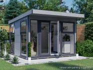 Dominator Composite Pent Garden Office with roof extension