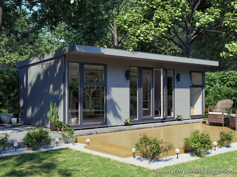 Dominator Composite Pent Garden Office – Solid | BuyGardenPods product image 4