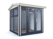 Composite-Dominator-2525 Glazed Garden Office