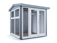 Composite-Dominator-2525 Glazed Garden Office