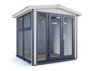 Composite-Dominator-2525 Glazed Garden Office Reverse