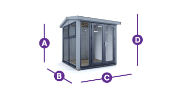 dominator garden office 2.5 x 2.5