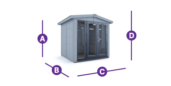 dominator garden office 2.5 x 2.5