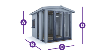 dominator garden office 2.5 x 3.5