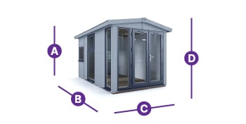 dominator garden office 2.5 x 4.5