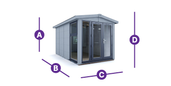 dominator garden office 2.5 x 4.5