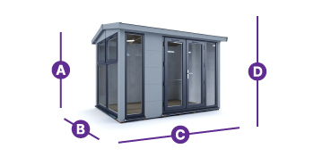 dominator garden office 2.5 x 3.5