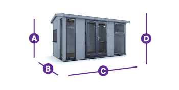 dominator garden office 4.5 x 2.5