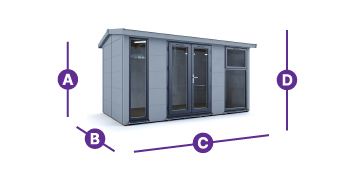 dominator garden office 4.5 x 2.5