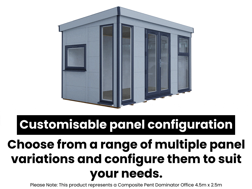 Dominator Composite Pent Garden Office – Dwarf | BuyGardenPods product image 9