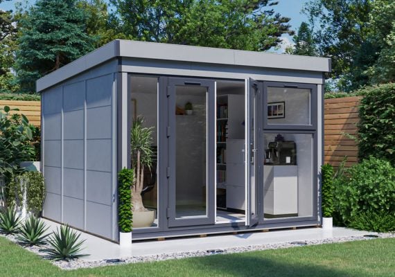 Dominator Composite Pent Garden Office – Solid