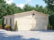 Deore Double Wooden Garage Workshop 6m x 5.5m Closed