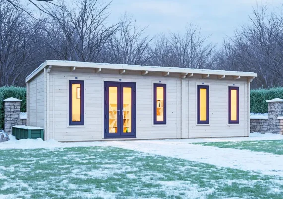 Terminator with uPVC INSULATED Log Cabin