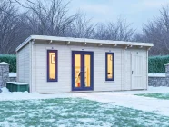 E10-Terminator-Insulated-EA-6530-Winter-Grey Warmalog Log Cabin