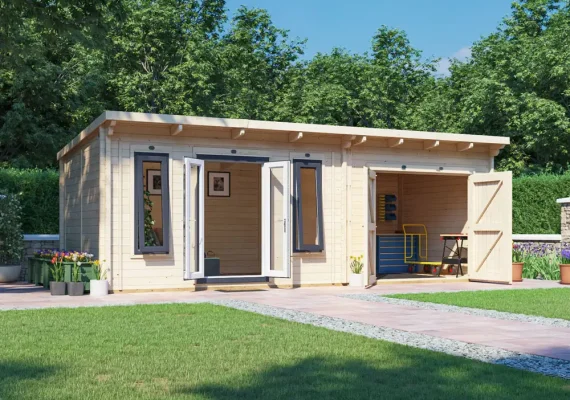 EvilGenius with uPVC INSULATED Log Cabin