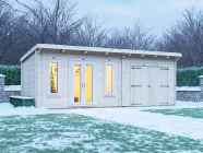 E10-Terminator-Insulated-EG-7030-Winter-White Warmalog Log Cabin
