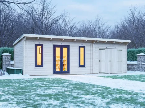 EvilGenius with uPVC INSULATED Log Cabin