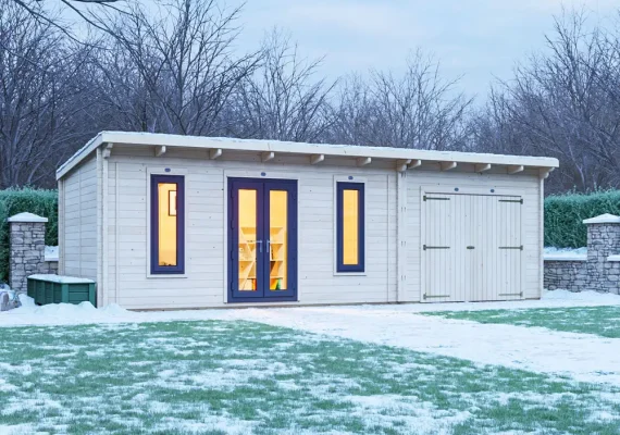 EvilGenius with uPVC INSULATED Log Cabin
