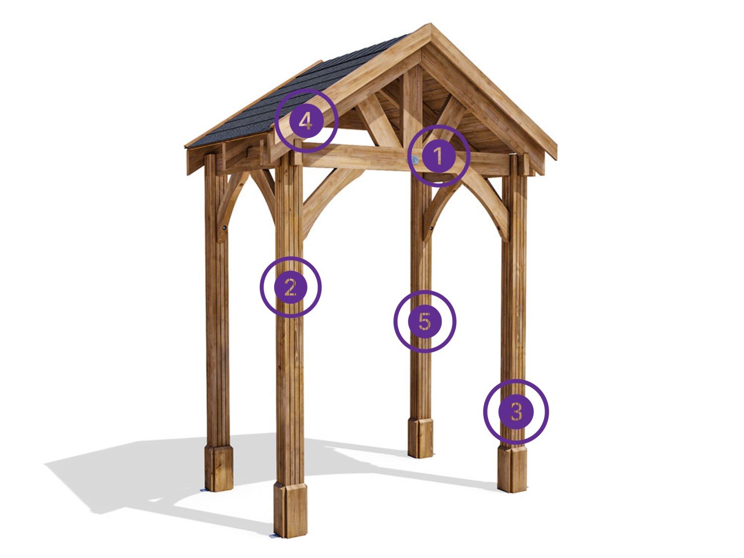 Wooden Porch Features