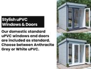 Stylish uPVC Windows & Doors for Pent Garden Office