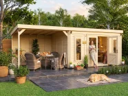 Garden office with gazebo