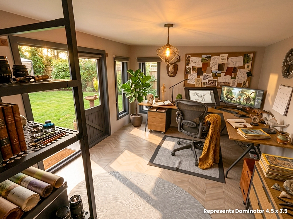 Dominator Classic Garden Office Reverse Pent | BuyGardenPods product image 6