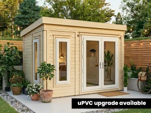garden office with upvc