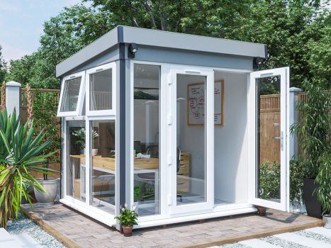 Dominator Composite Pent Garden Office – Glazed