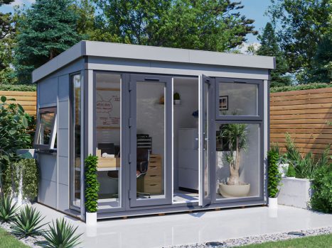 Dominator Composite Pent Garden Office – Dwarf