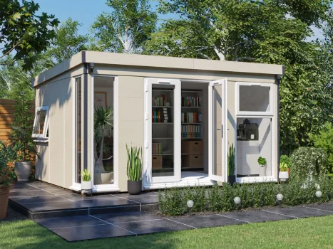 Dominator Composite Pent Garden Office - Dwarf