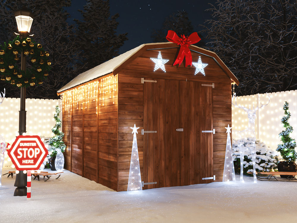 Dutch Barn Shed for Christmas