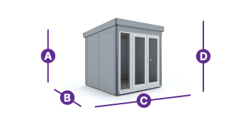 composite garden office 2.5 x 2.5